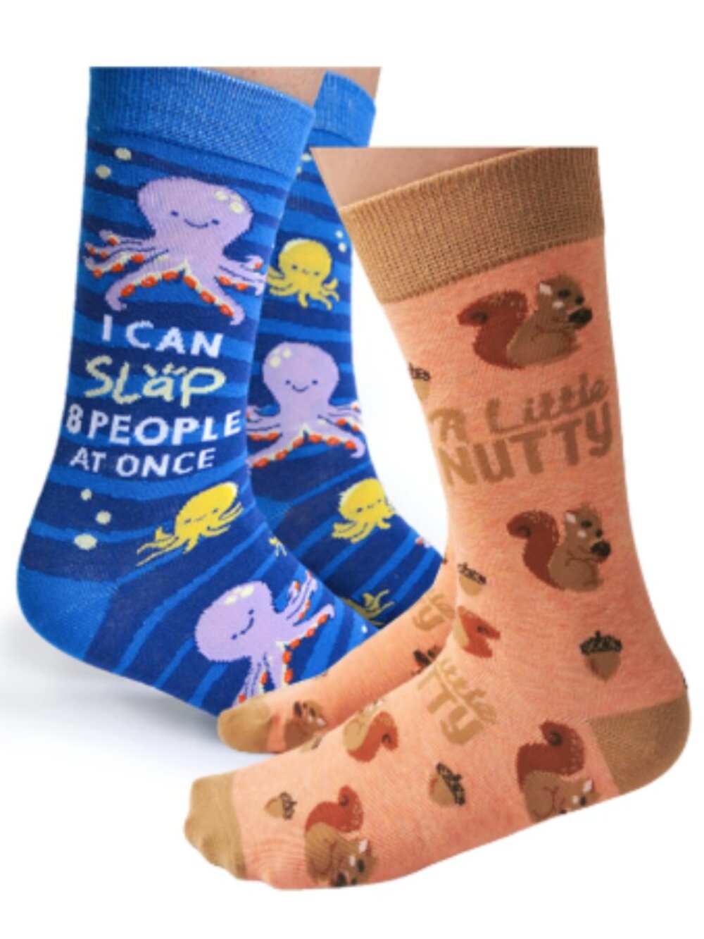 Women's Uptown Sox Crew Socks | A Little Nutty Socks | NWT